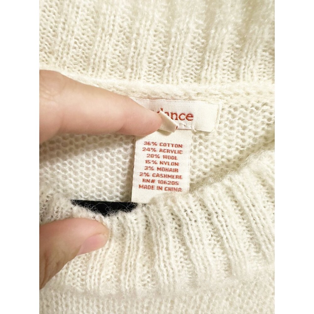 Sundance Hinterlands Tunic Sweater Open Knit Crew… - image 6